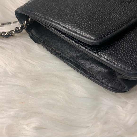 Chanel Black Caviar Timeless Wallet on Chain - Picture 6 of 15